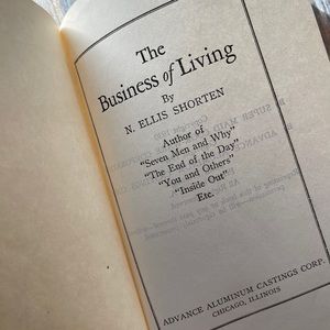 Vintage Hardback Red Book The Business of Living Hardcover
